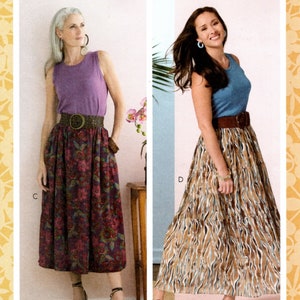 Butterick B6749 Misses&#39; Elastic-Waist Skirts