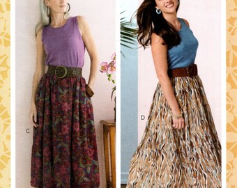 Butterick B6749 Misses' Elastic-Waist Skirts