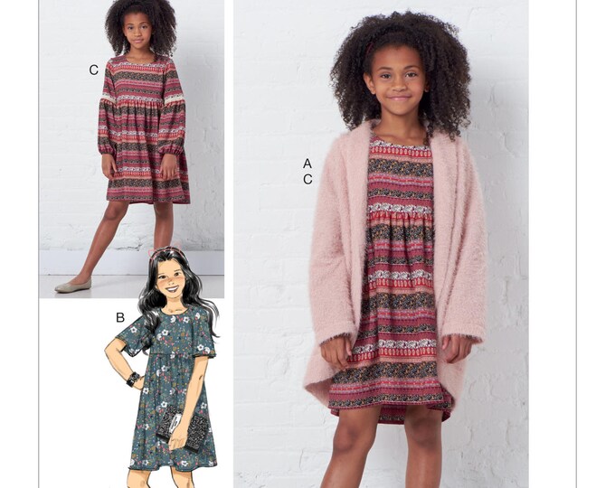 Mccall's M7857 | Girls' Sweater and Dresses - Etsy