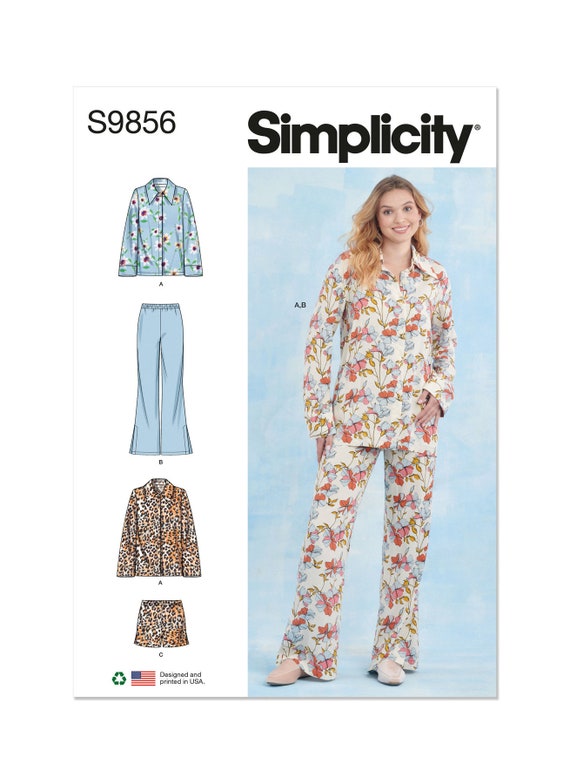Simplicity S9856 Misses Sleepwear Size A XS XXL Etsy UK