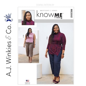 knowME by Mimi G. ME2002 Misses' and Women's Knit Tops and Jeans by Brittany J. Jones