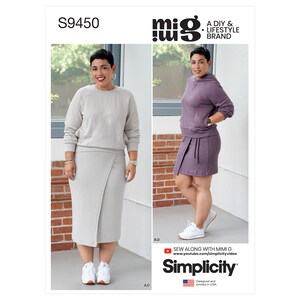 Misses&#39; Knit Tops and Skirts by Mimi G Style - Simplicity S9450