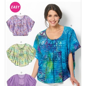 Misses&#39; Yoke-Front Tops - McCall&#39;s M6962
