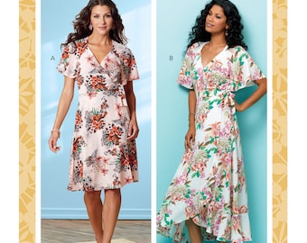 Butterick B6554 Misses' Wrap Dresses