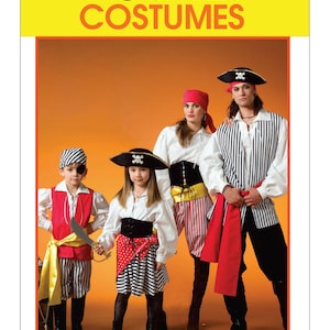 Misses&#39;/Men&#39;s/Children&#39;s/Boys&#39;/Girls&#39; Pirate Costumes - McCall&#39;s M4952