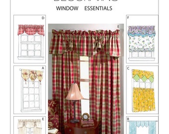 McCall's M4408 Window Valances and Curtain Panels