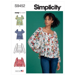 Misses&#39; Tops - Simplicity S9452