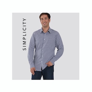 Men&#39;s Classic, Modern and Slim-Fit Shirt - Simplicity S8753