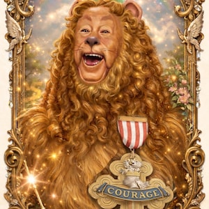 Cowardly Lion Courage Medal ART-Prop 1939 Wizard of Oz Movie