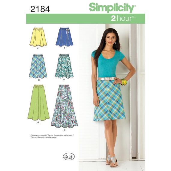 Simplicity S2184 Misses' Skirts | Etsy