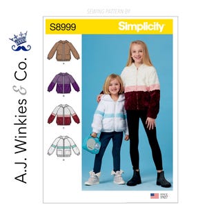 Children's and Girls' Knit Hooded Jacket - Simplicity S8999
