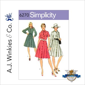 Simplicity 6270 Misses&#39; Shirt-Dress