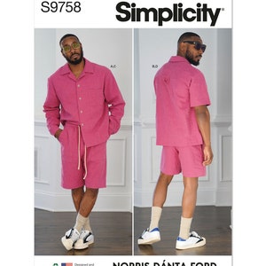 Simplicity S9758 Men&#39;s Shirts and Shorts by Norris Danta Ford