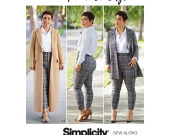 Simplicity S8749 Mimi G Style manteau et pantalon pour dames/femmes