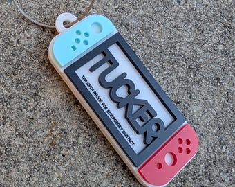 DIGITAL FILE* Emergency Contact Tag - Game