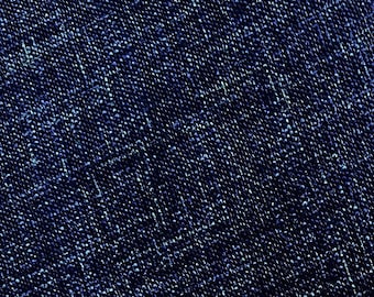 Flecked DARK BLUE - fabric by the 1/4mtr