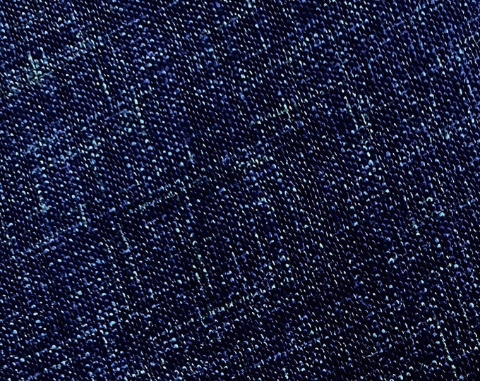 Flecked DARK BLUE - fabric by the 1/4mtr