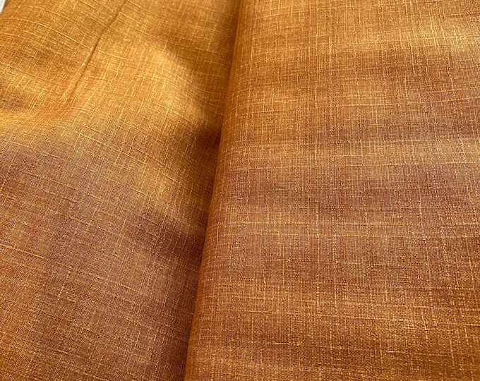 Burnt Orange shantung