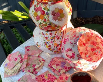 Pentagon bag pattern & wadding