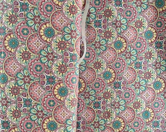 Stain Glass Window - Pinks - Sheeting weight fabric