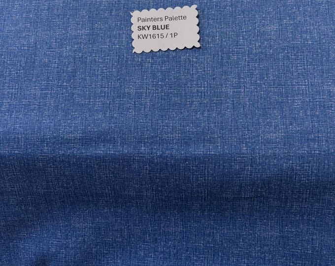 Painters Palette - SKY BLUE - Japanese Cotton - fabric by the 1/4mtr
