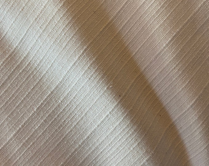 Cream - Textured Shantung - Japanese Cotton - fabric by the 1/4mtr