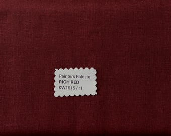 Painters Palette - RICH RED - Japanese Cotton - fabric by the 1/4mtr