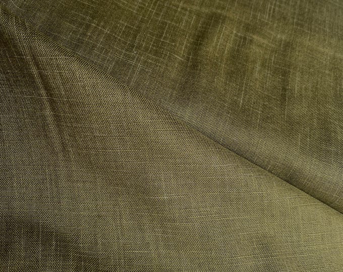 Rustic Olive cotton - fabric by the 1/4mtr