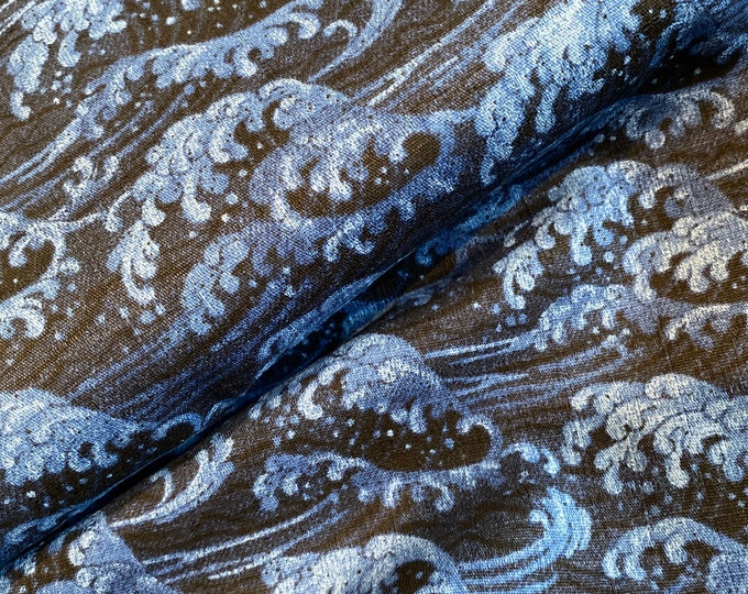 Wagara - Waves of Japan - fabric by the 1/4mtr