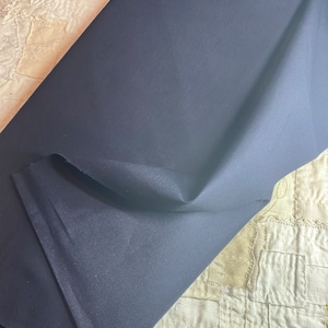 HAKAMA - Solid Blue/Black  - Japanese Cotton - fabric by the 1/4mtr