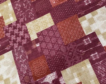 Tones of Rust patches patchwork - fabric by the 1/4mtr