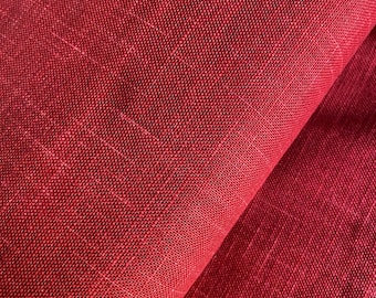 Rustic Red cotton - fabric by the 1/4mtr