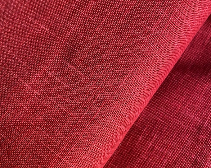 Rustic Red cotton - fabric by the 1/4mtr