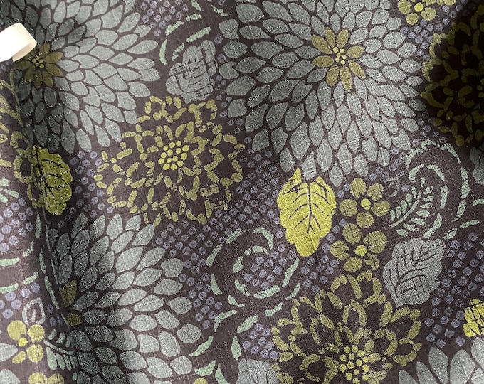 Dahlia Teal and Blues - fabric by the 1/4mtr