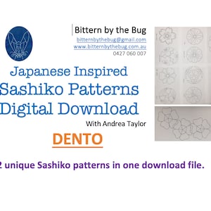 Sashiko - 12 unique Japanese styled patterns - available for download – Dento