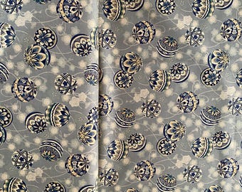 Antique Japan series - tamari Balls - Greens - Sheeting weight fabric
