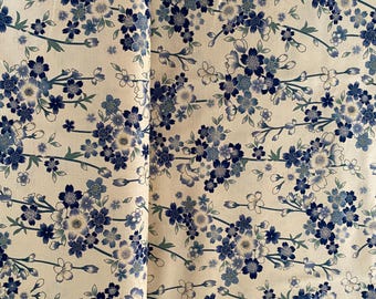 Antique Japan series - Cherry Blossom Branches - on Light Beige background - Sheeting weight fabric