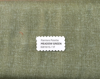 Painters Palette - MEADOW GREEN - Japanese Cotton - fabric by the 1/4mtr