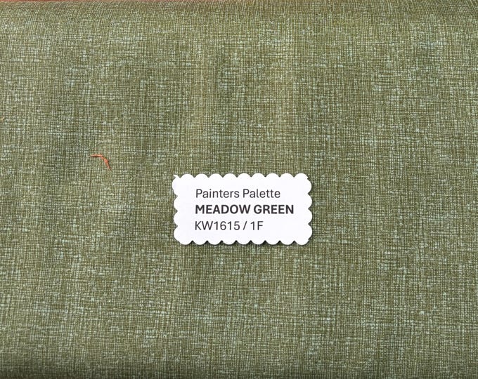 Painters Palette - MEADOW GREEN - Japanese Cotton - fabric by the 1/4mtr