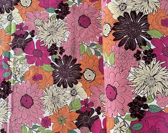 Flower Fantasy - Japanese Linen/Cotton fabric