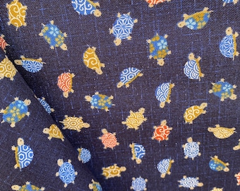 Turtles on a Navy background, by Sevenberry Japan