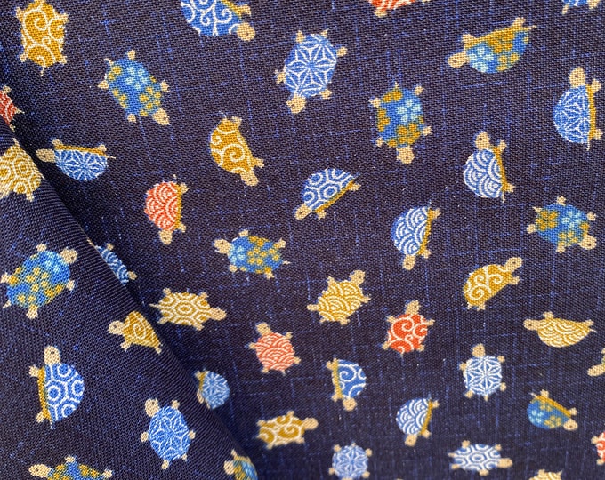Turtles on a Navy background, by Sevenberry Japan