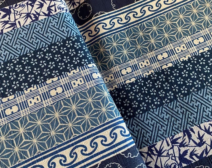 Bands of patterns blues from Hokkoh Japan