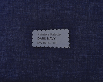 Painters Palette - DARK NAVY- Japanese Cotton - fabric by the 1/4mtr
