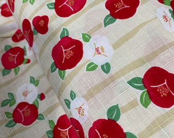 Modern Camellia  - fabric by the 1/4mtr