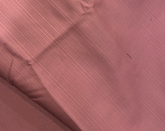 Dusty Pink - Textured Shantung - Japanese Cotton - fabric by the 1/4mtr