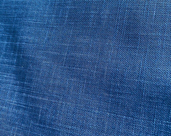 Flecked Mid Blue - fabric by the 1/4mtr