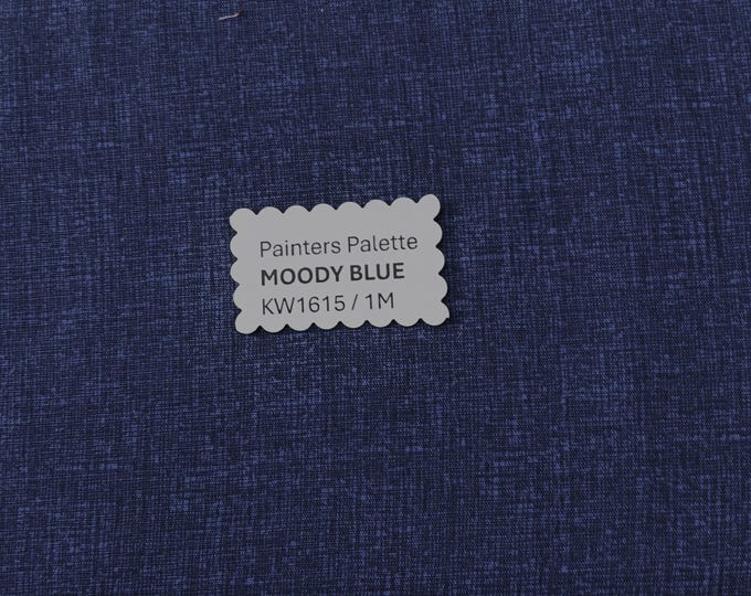 Painters Palette - MOODY BLUE - Japanese Cotton - fabric by the 1/4mtr