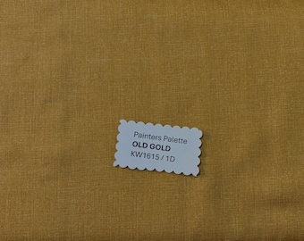 Painters Palette - OLD GOLD - Japanese Cotton - fabric by the 1/4mtr