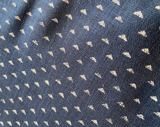 Tiny Mountains on Navy - fabric by the 1/4mtr